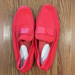 Adidas Yohji Yamamoto Y-3, Drive Moccasins, red loafers, size  11.5UK or 12US.